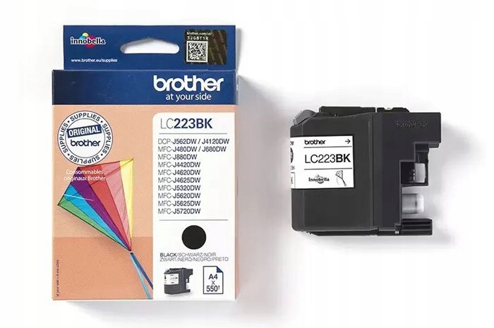 Originální černý inkoust Brother LC223BK, LC-223BK