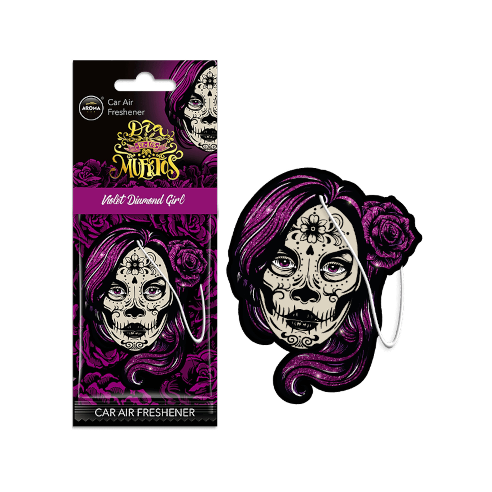 Aroma Violet Diamond Girl Dia De Los Muertos Zawieszka Zapachowa