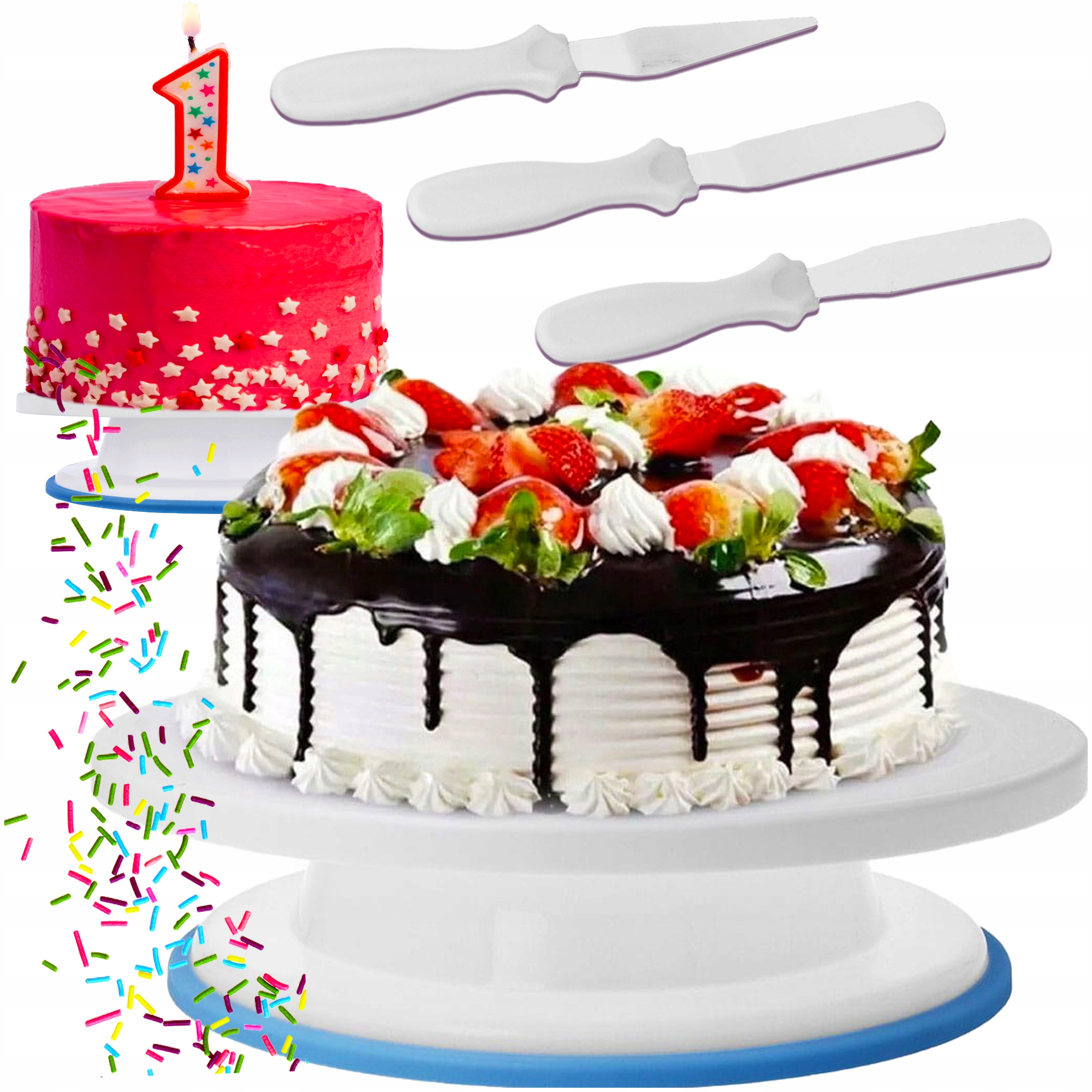 

Patera Na Ciasto Tort 28 CM Taca Obrotowa Ciasta