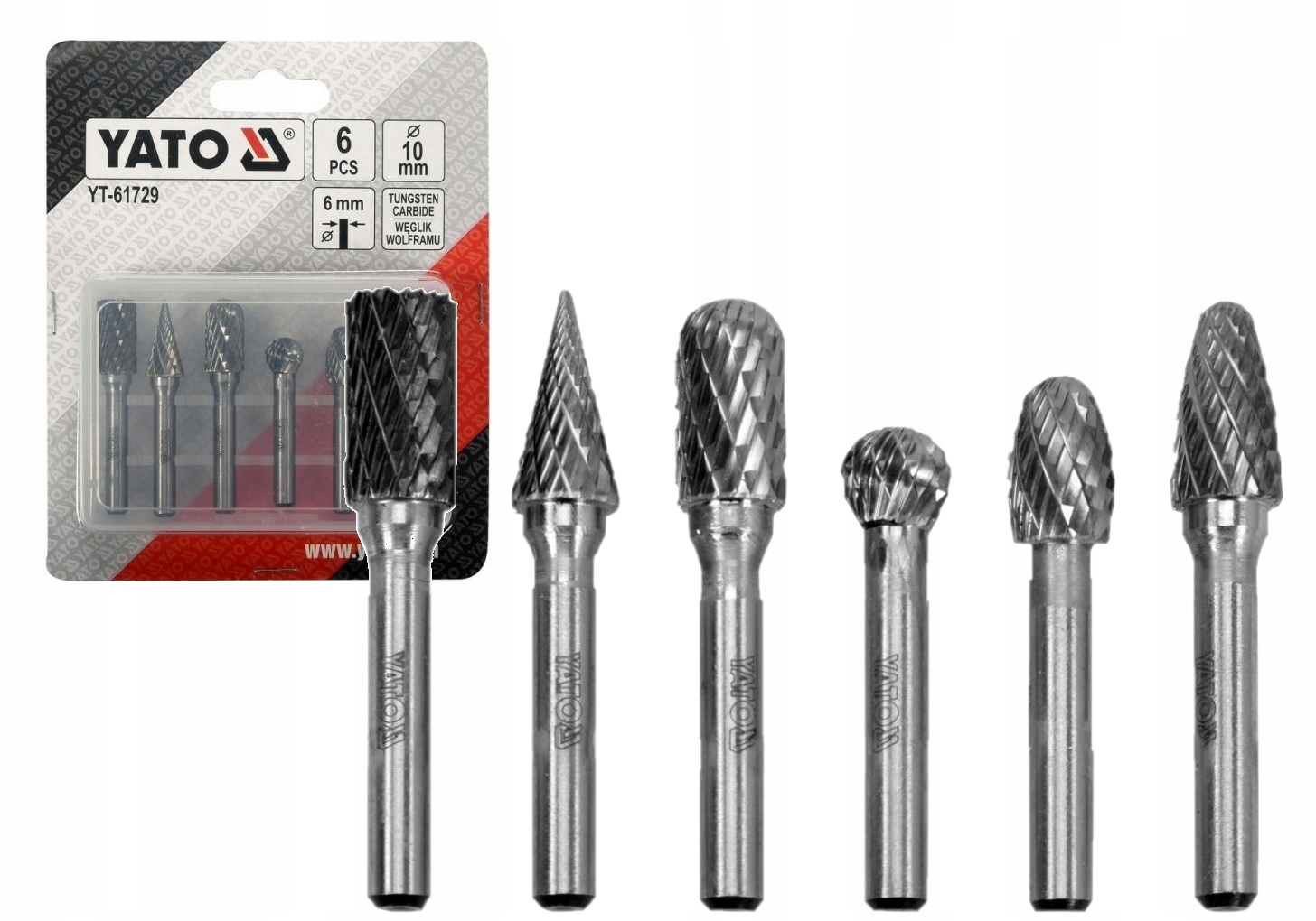 Stopkové Frézy Na Kov, Karbid Yato YT-61729
