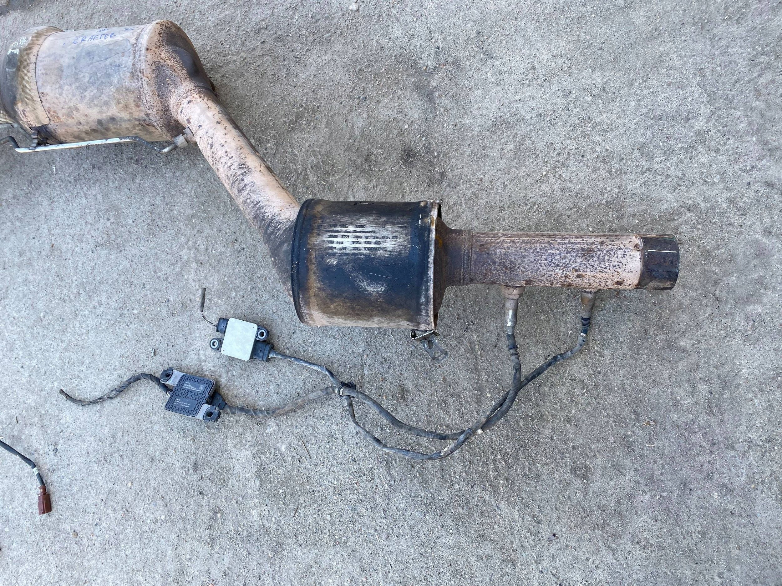 VW CRAFTER II 7C 2.0 original complete DPF catalyst NOX 2N0131700B