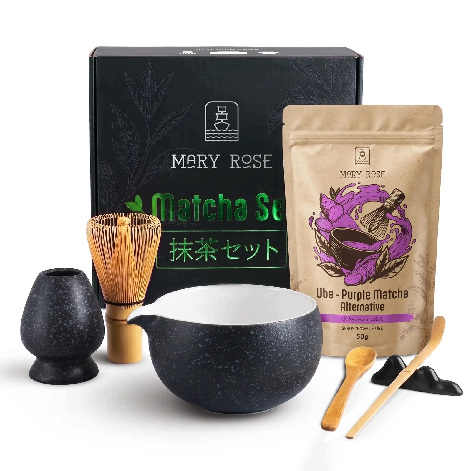 Dárková sada pro přípravu Purple Matcha Příslušenství pro Matchu
