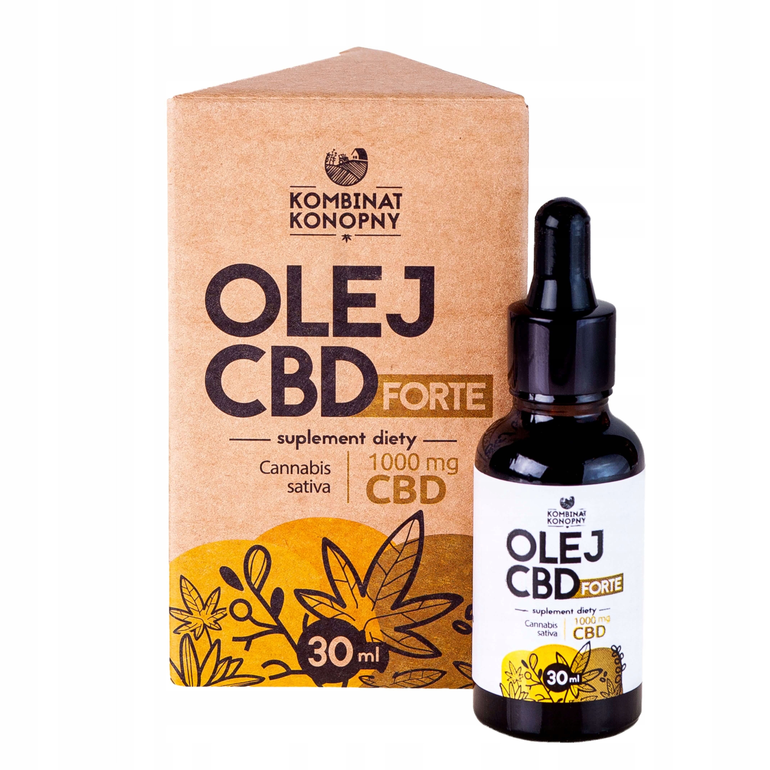 

Olejek Cbd Forte 1000 mg 30 ml Kombinat Konopny