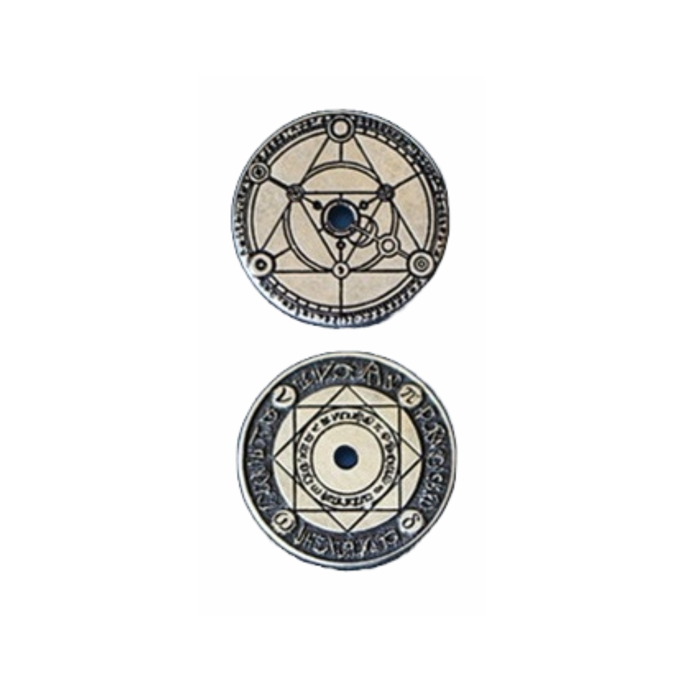 ZESTAW 3 MAGICZNYCH METALOWYCH MONET LARP RPG Producent Drawlab