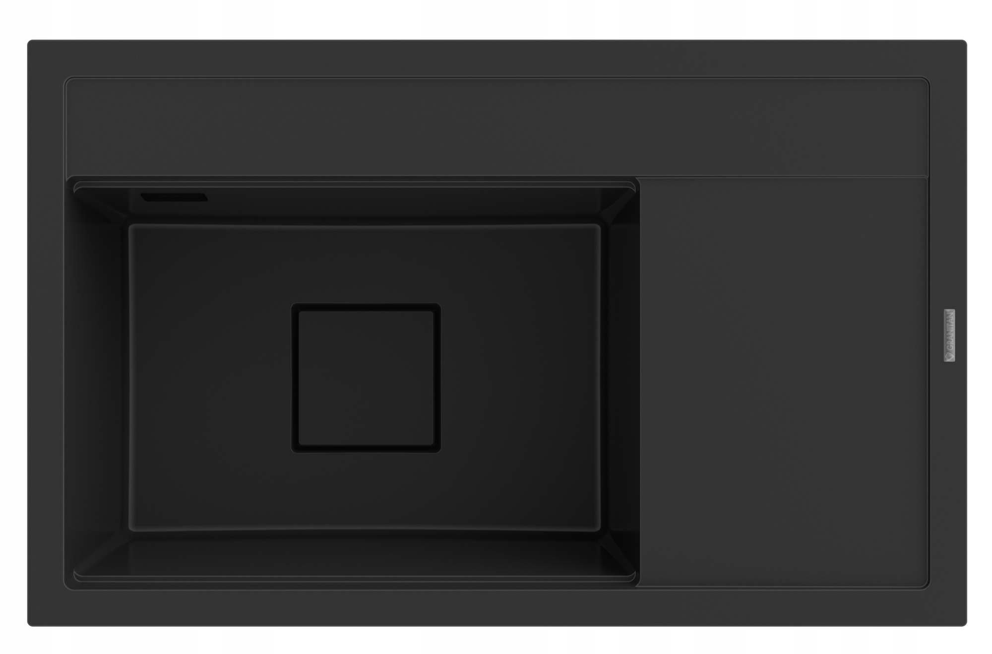 Granitový Drez Rendo Čierny Kuchynská Maska, Moderný Kryt