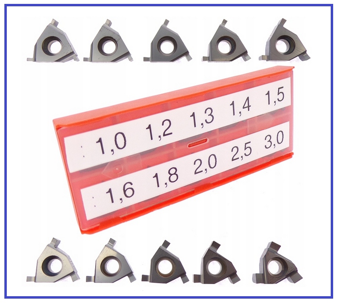 NÓŻ TOKARSKI DO KANAŁKÓW ROWKÓW ZEWNĘTRZNYCH SER 1616 H16 + PŁYTKI 16ER Stan opakowania oryginalne