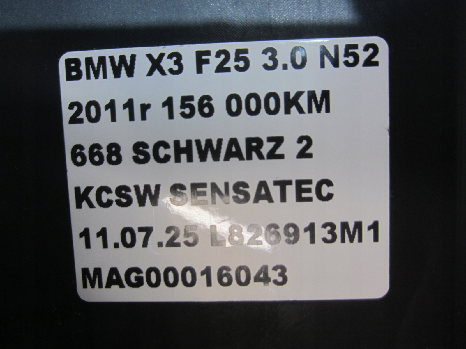 BMW X3 F25 light front BIXENON front left side 7222027 7276995 USA