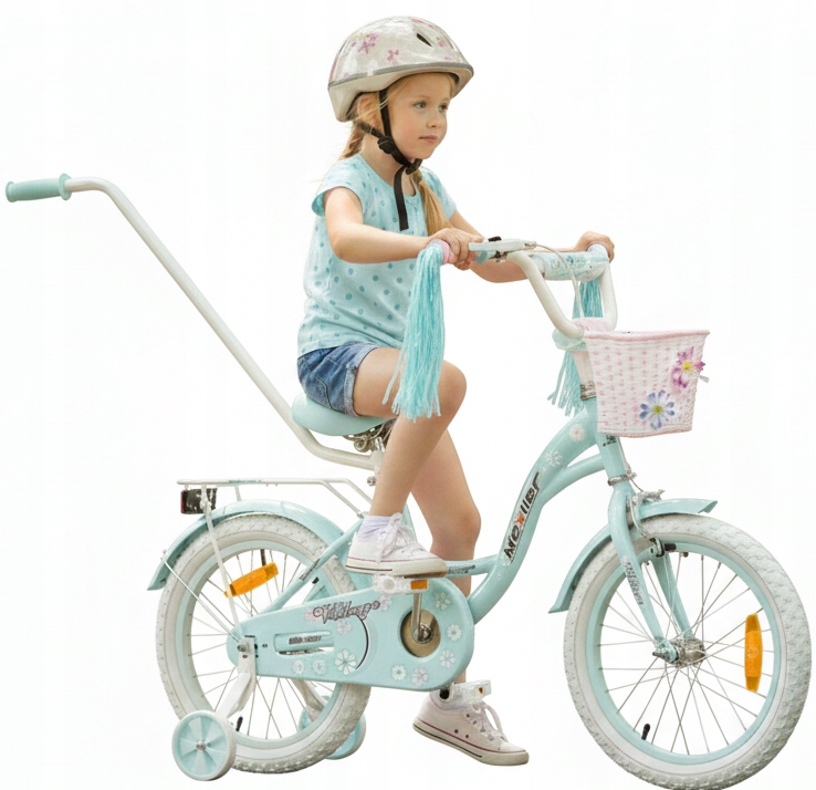 Rower dziecięcy Mexller Village 16 cali Błękitny Rowerek dla dziewczynki