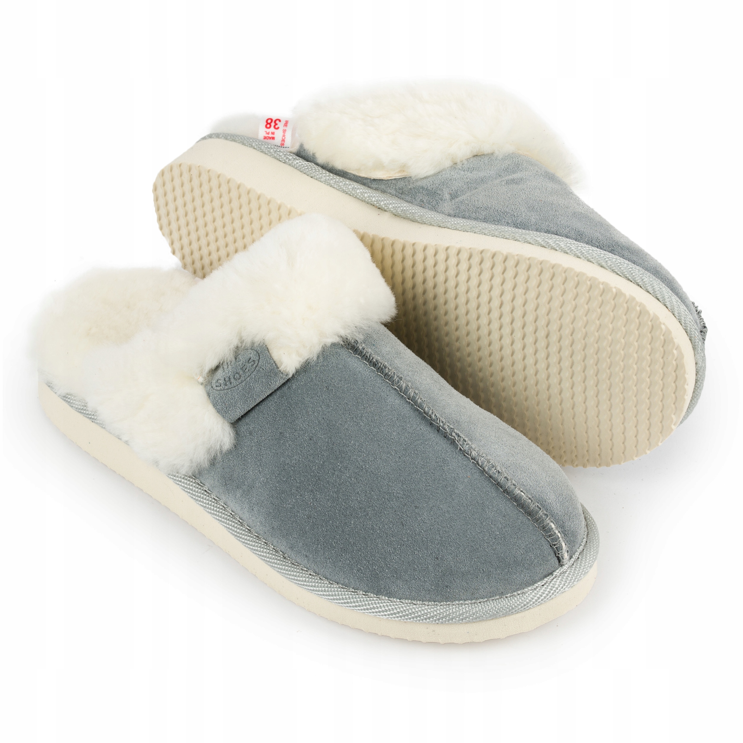 Pantofle Premium Pantofle Teplé Sandále Domácí s vlnou IreShoes vel.39