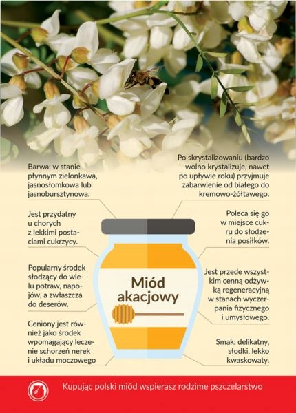 

Karta informacyjna A4 Miód Akacjowy 1 szt