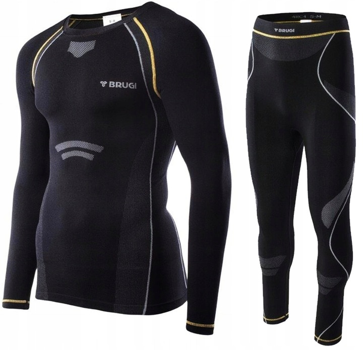 Bielizna Termoaktywna Męska Komplet Spodnie Koszulka Brugi 4RCG r. S/m