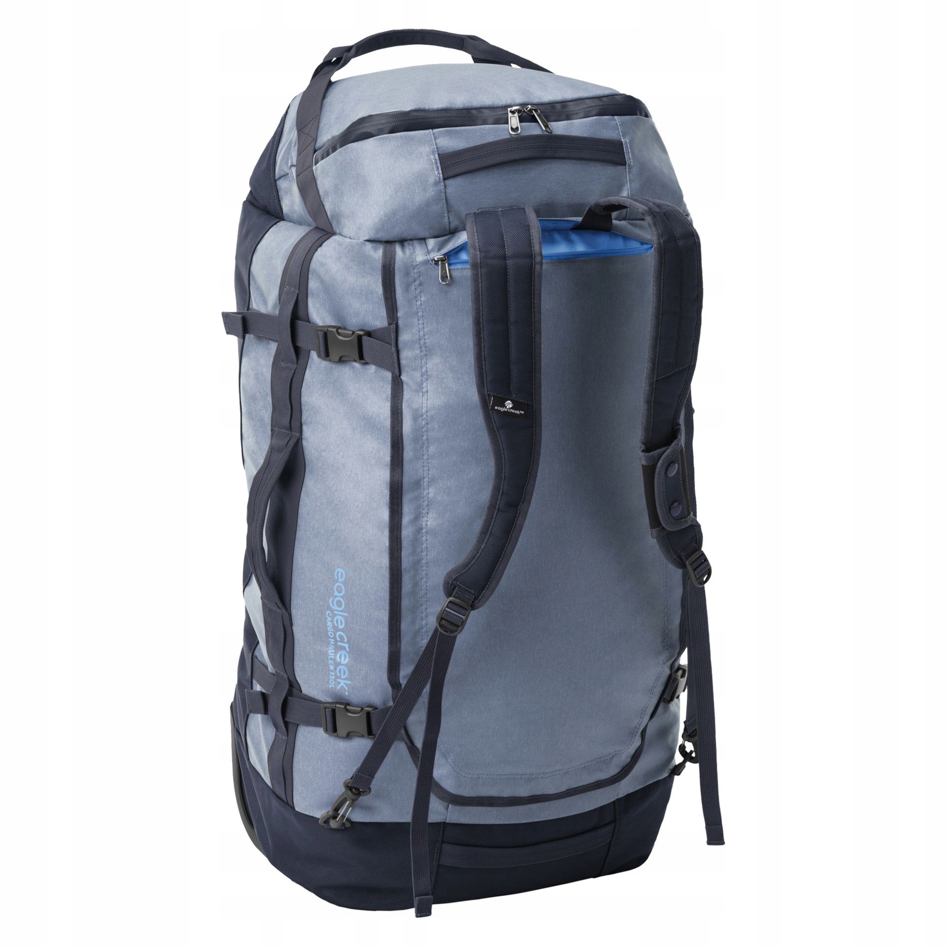 Torba Żeglarska na kółkach Plecak EAGLE CREEK 130L Cargo Hauler Roll Duffel Kod producenta GLACIER BLUE EC020305045