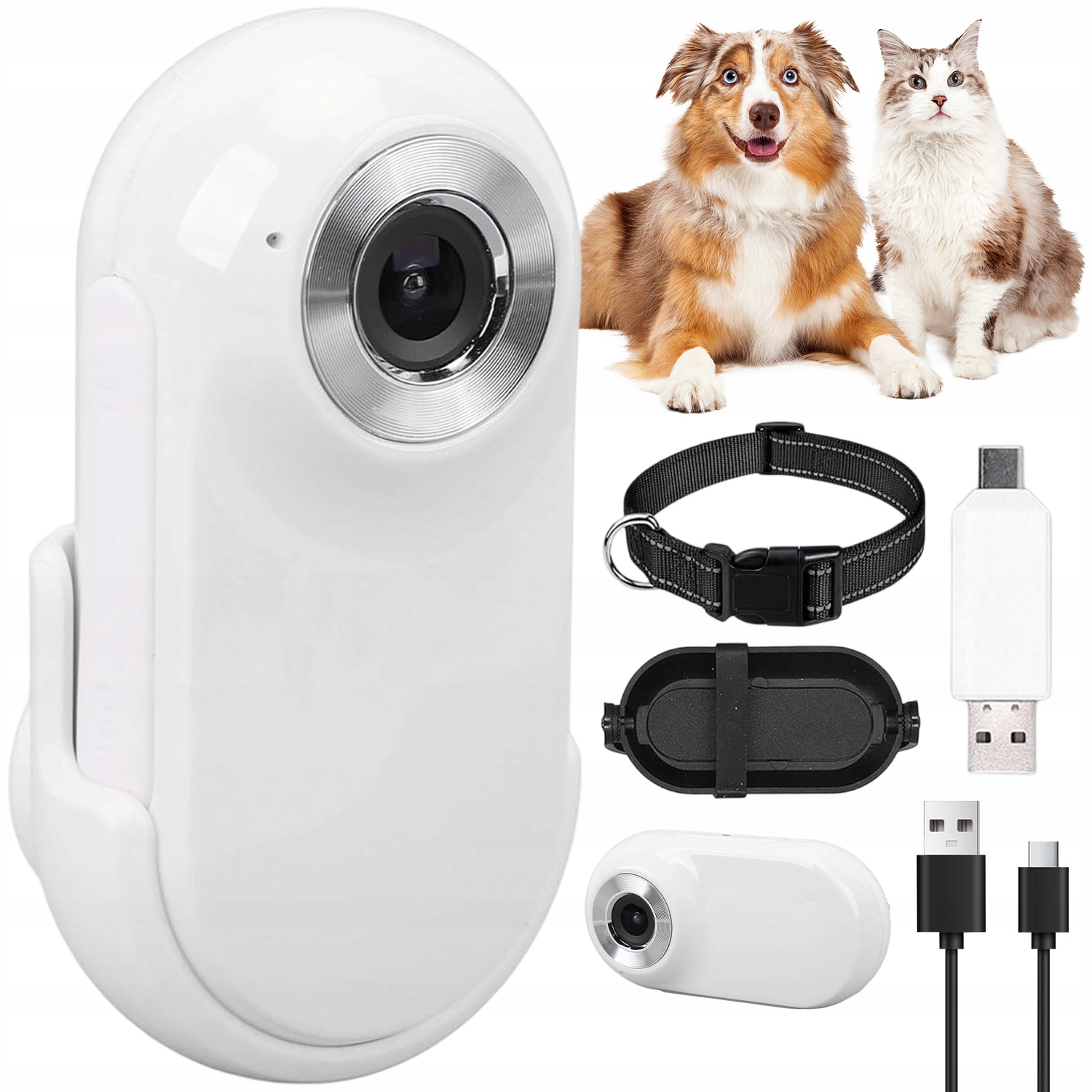 Kamera S Obojkem Pro Psa Náhled Pet Pov 170 Stupňů Fullhd 1080P