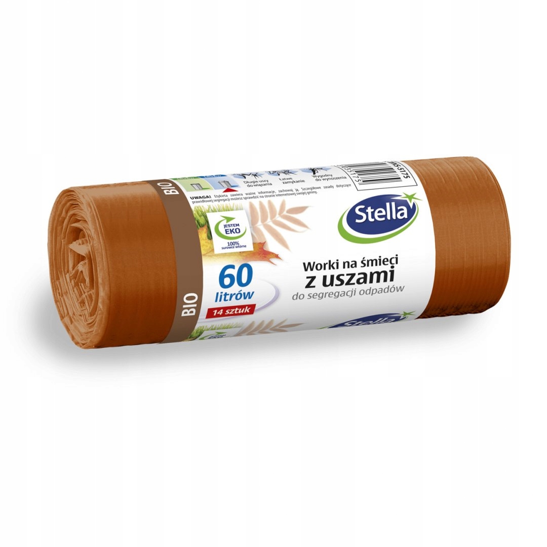 

Worki do segregacji śmieci brązowe 60L 14 Bio