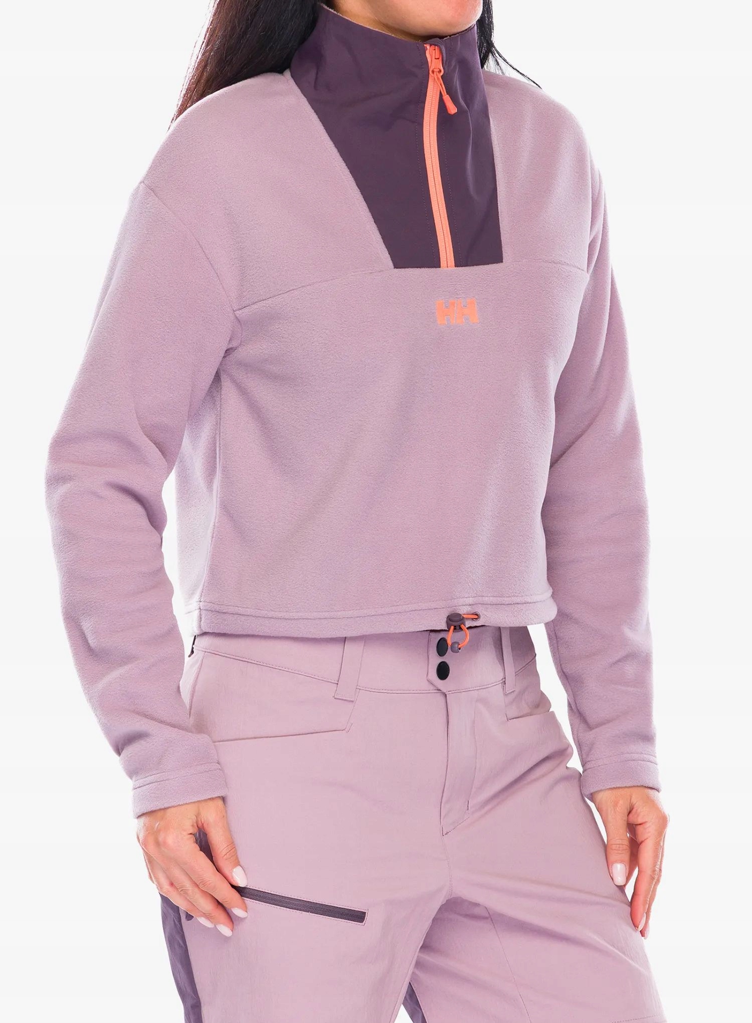 Bluza damska Helly Hansen Daybreaker Cropped Fleece purple clay M