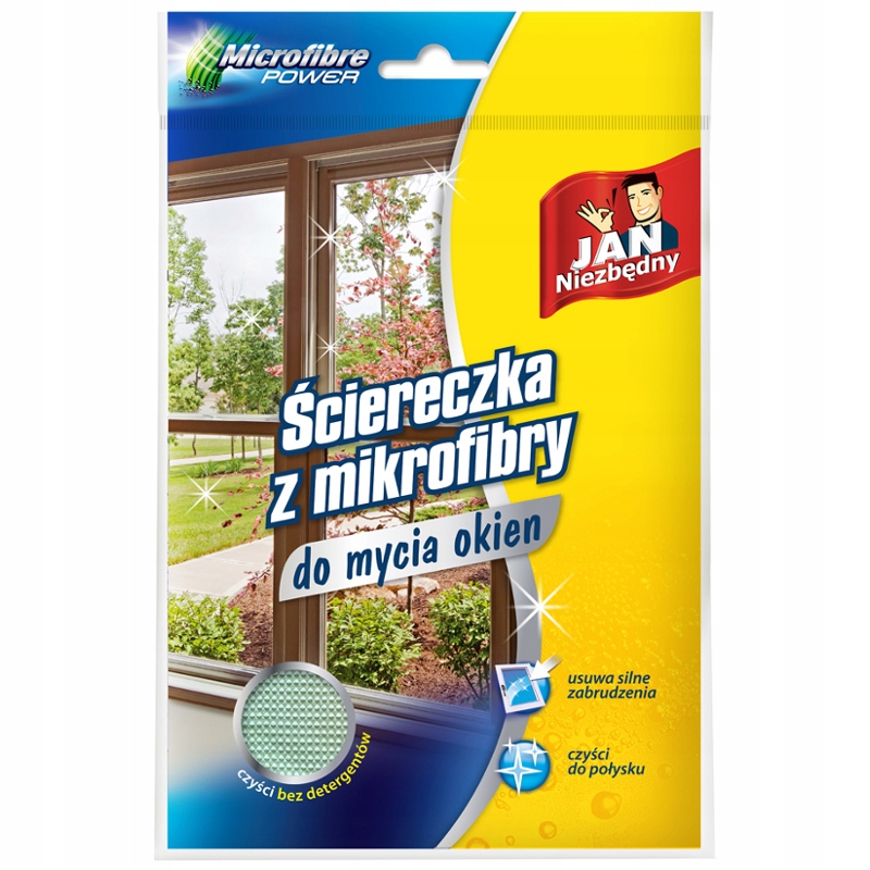 JAN NIEZBĘDNY ŚCIERECZKA MIKROFIBRA DO MYCIA OKIEN