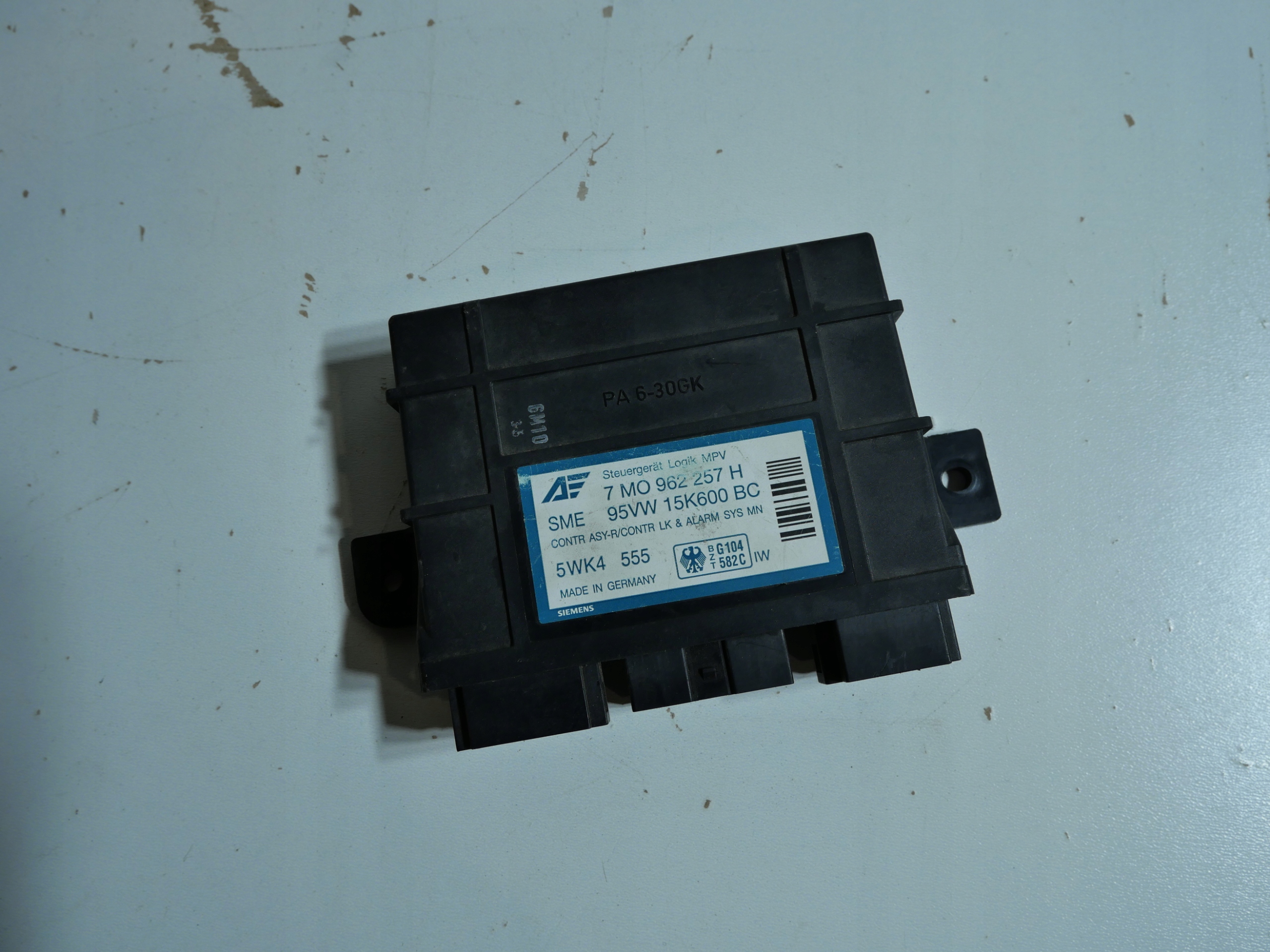 VW SHARAN 1,9TDI comfort control unit 7M0962257H