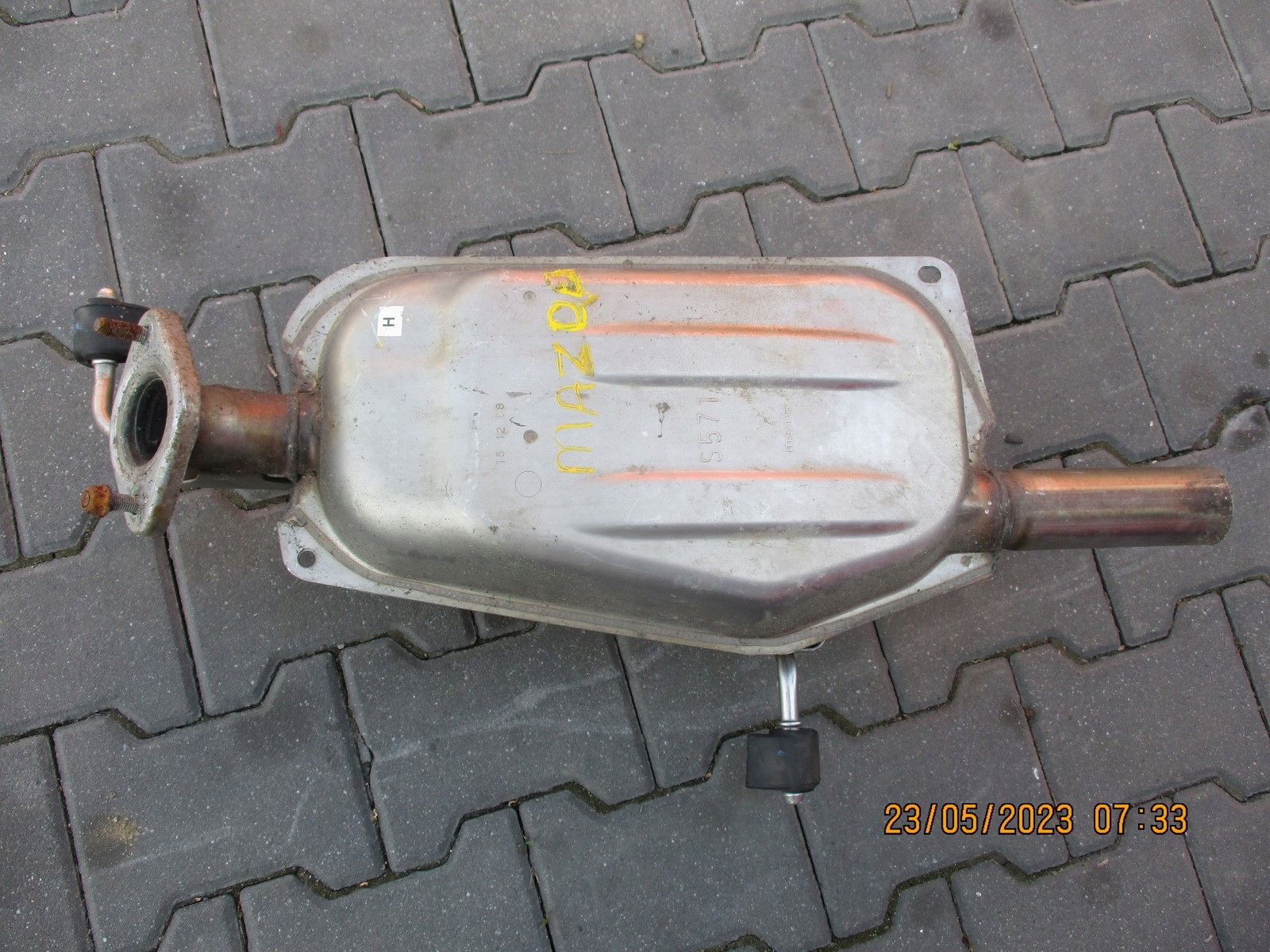 muffler, exhaust MAZDA 2 1,5 S571