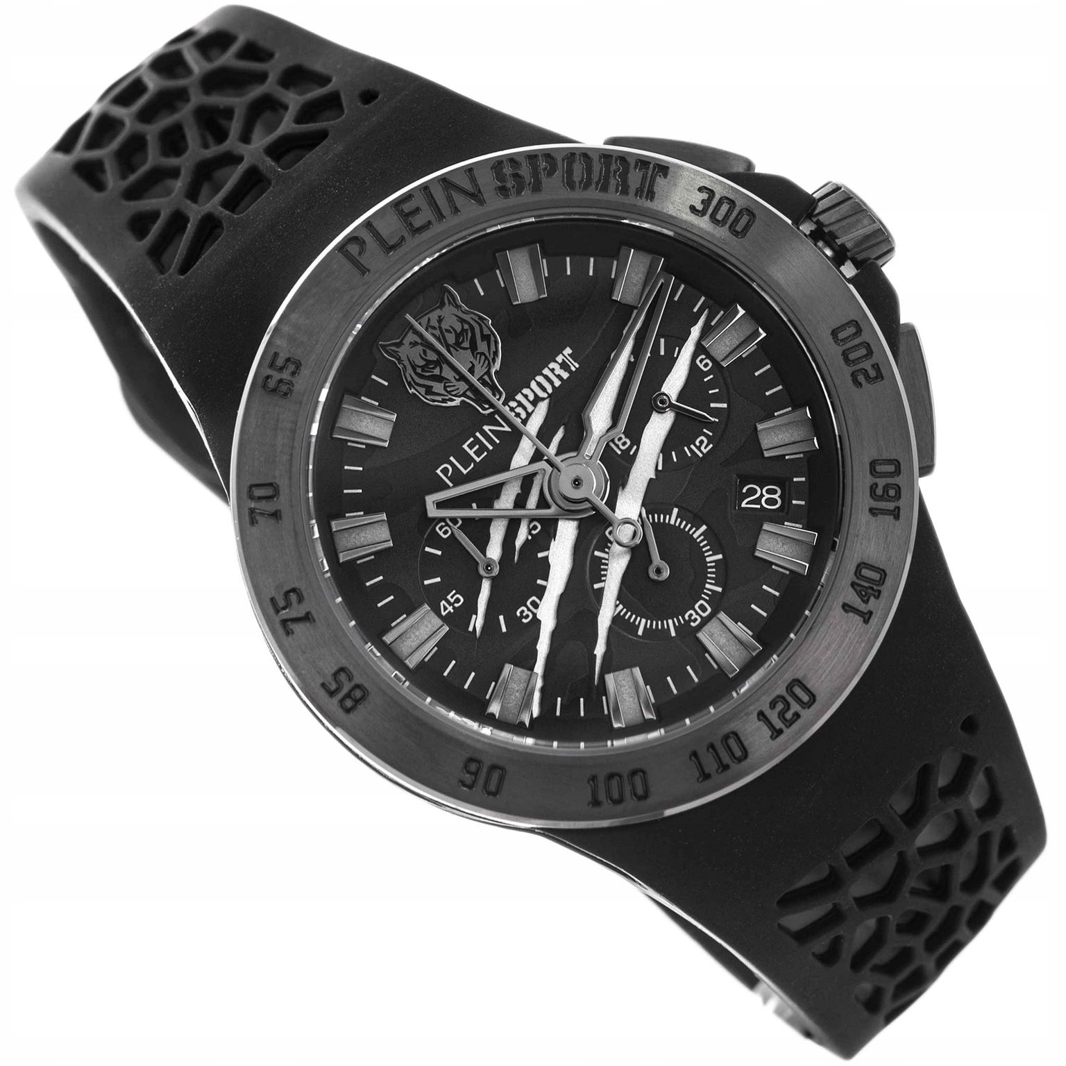 Pánské Hodinky Plein Sport PSABA0123 Thunderstorm Chrono Černé Na Řemínku