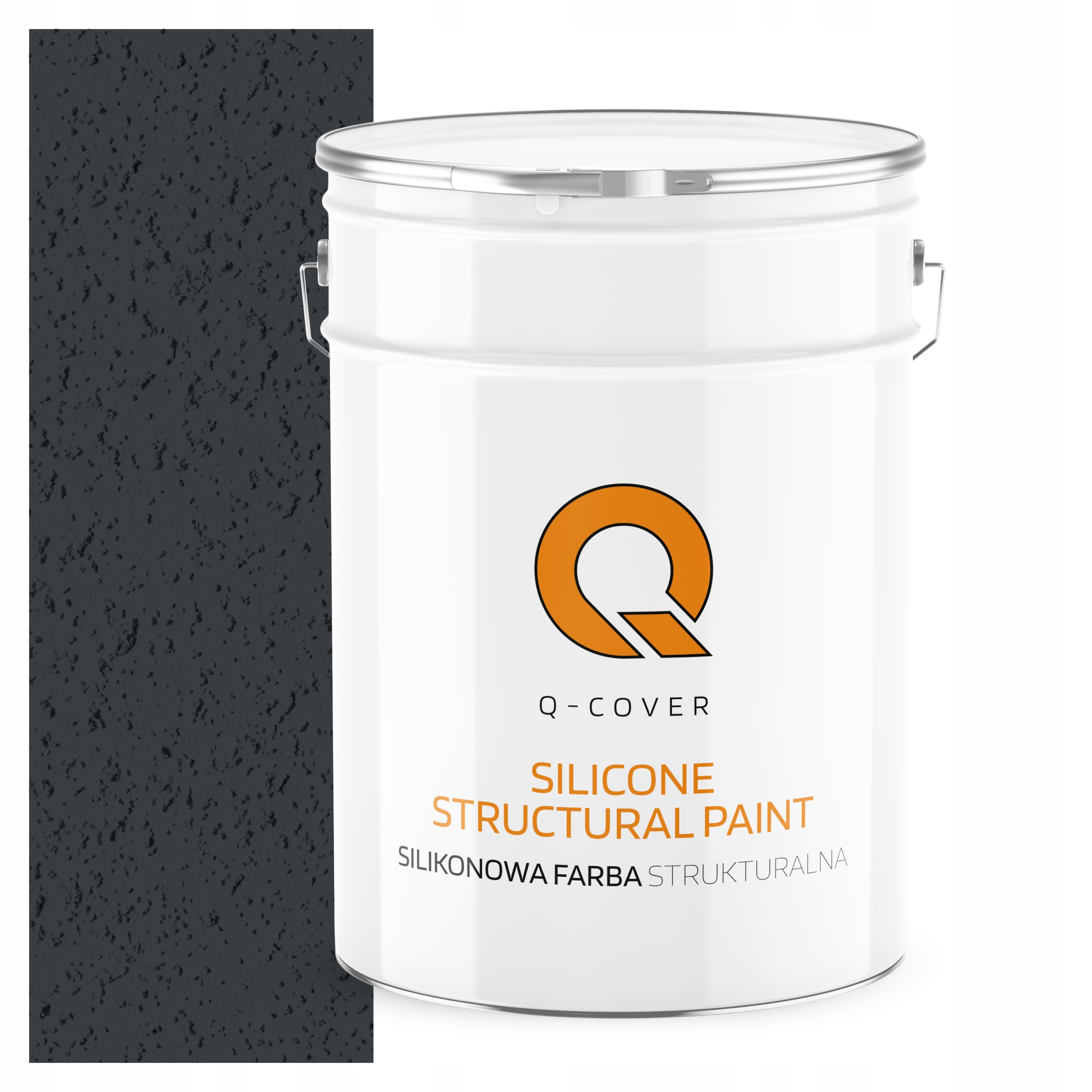 Strukturálna fasádna silikónová fasádna farba 10L Antracit RAL7016 Uv