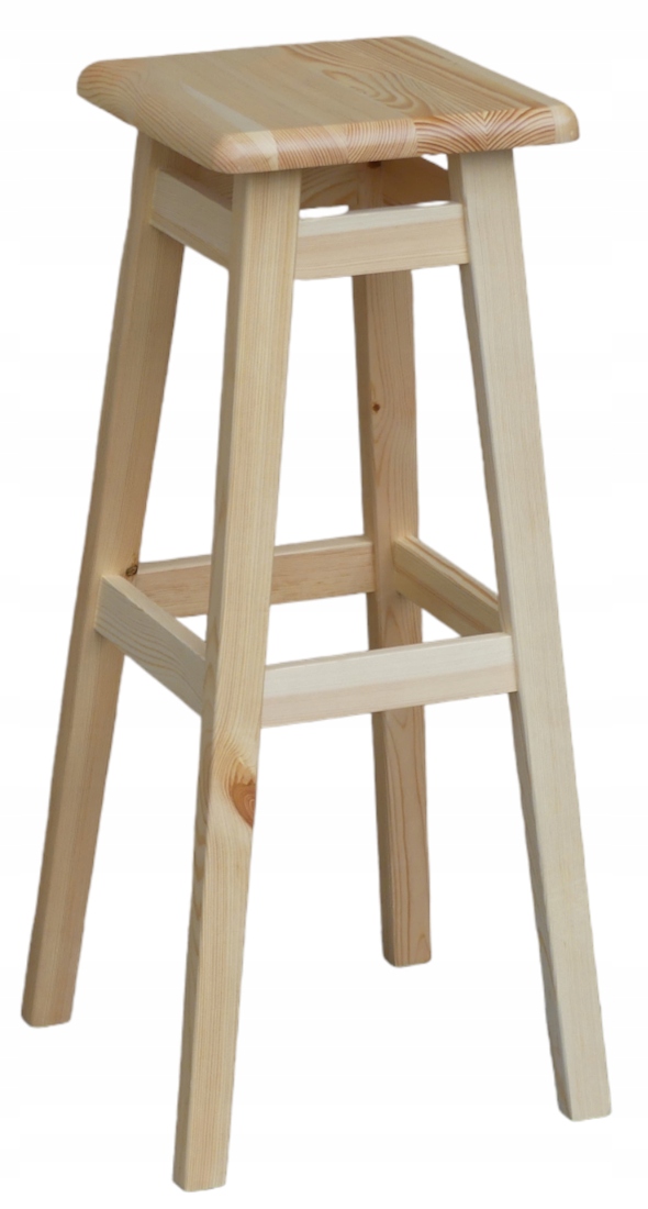 TABORET BAROWY 80 SOSNOWY HOKER KRZESŁO JASNY