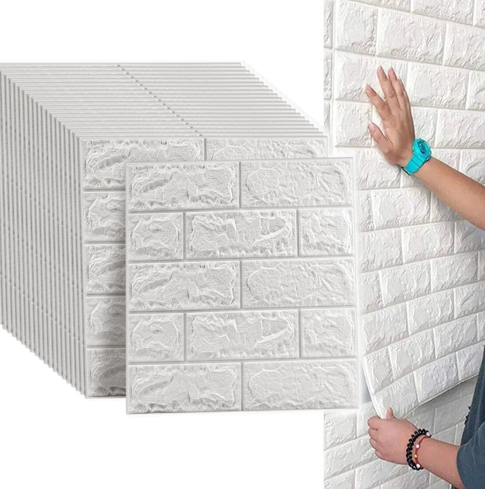 Panele Ścienne Samoprzylepne Cegła Tapeta Mur Panel Ścienny 3D 50x