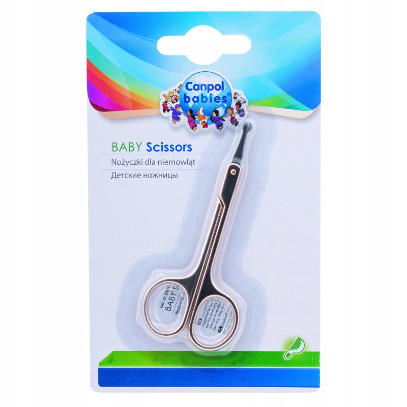 CANPOL Nożyczki dla niemowląt 9/813 Kolor dominujący złoty