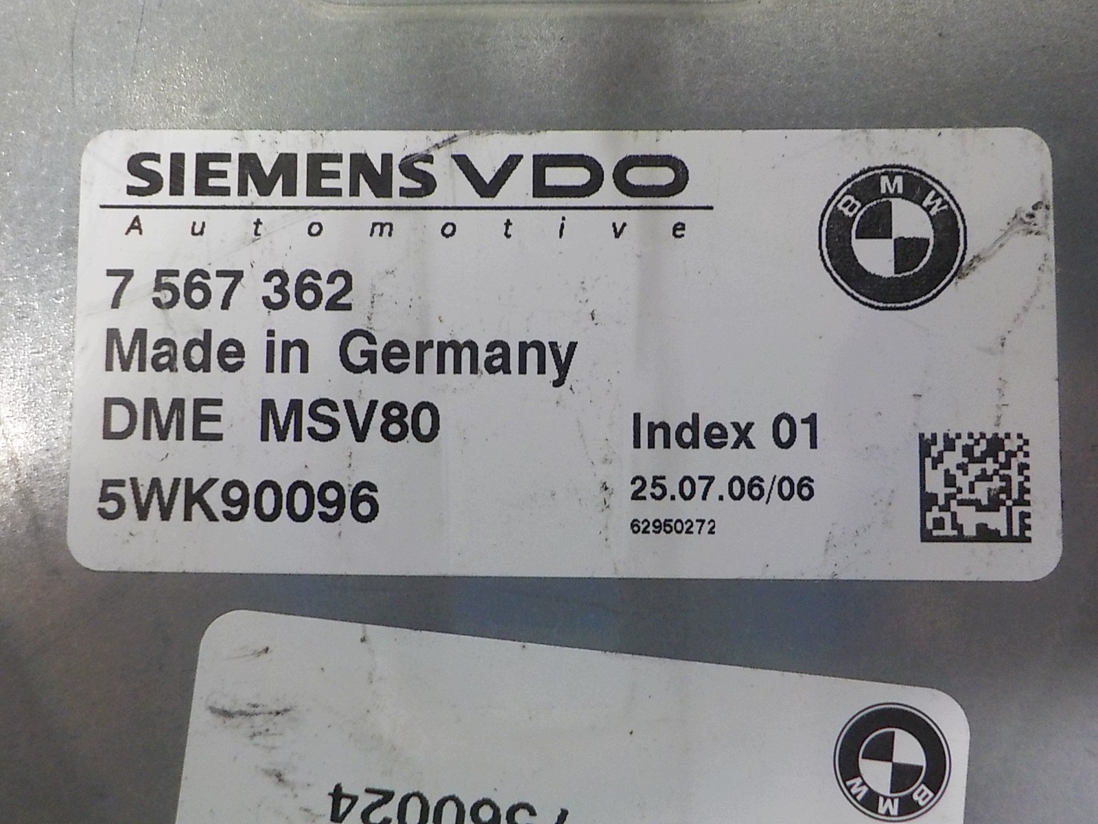 BMW 3 (E90) computer Centralina 5WK90096 7567362
