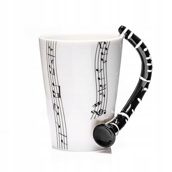 

Kubek Klarnet dla muzyka do kawy nuty