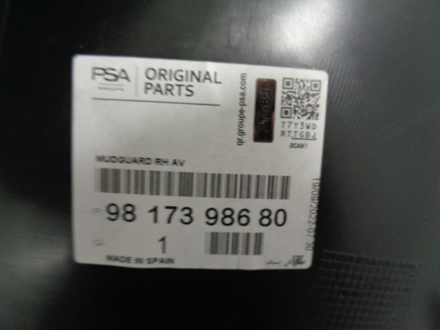 BERLINGO RIFTER COMBO NADKOLE PRZEDNIE PRAWE NOWE Wersja Europejska