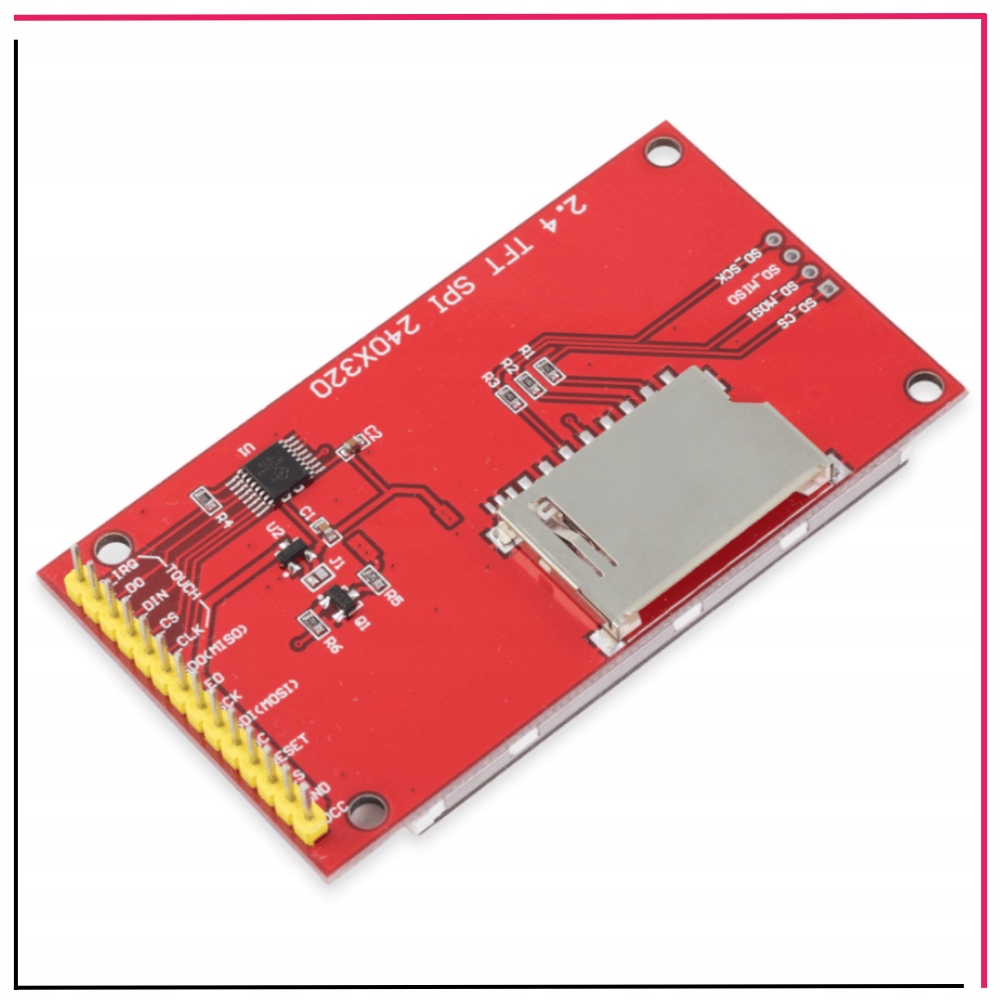 しふす 2,4 cala 240 x 320 wyświetlacz TFT szeregowy SPI LCD moduł