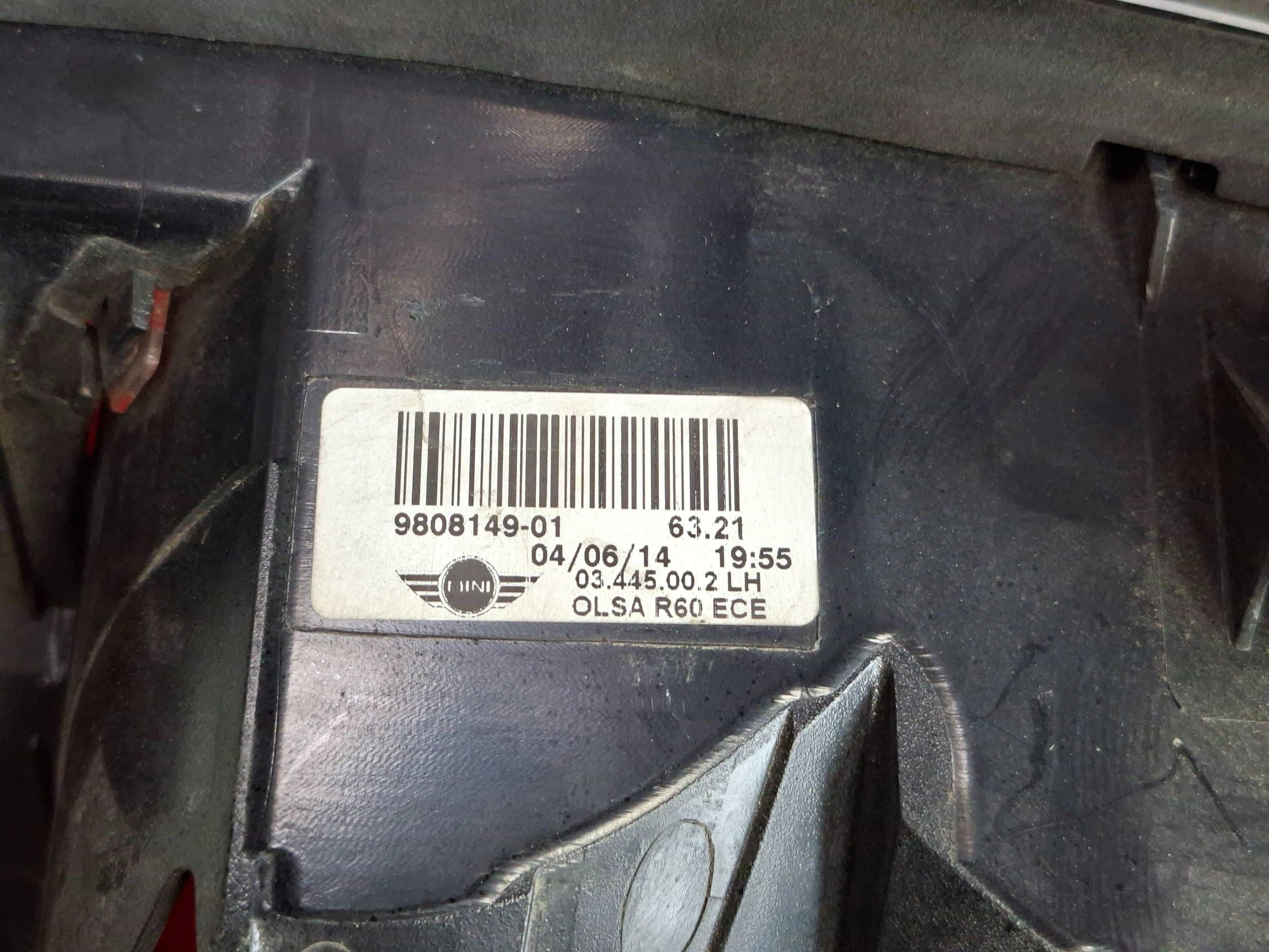 light rear part left MINI COOPER COUNTRYMAN R60 10-16 EU 9808149