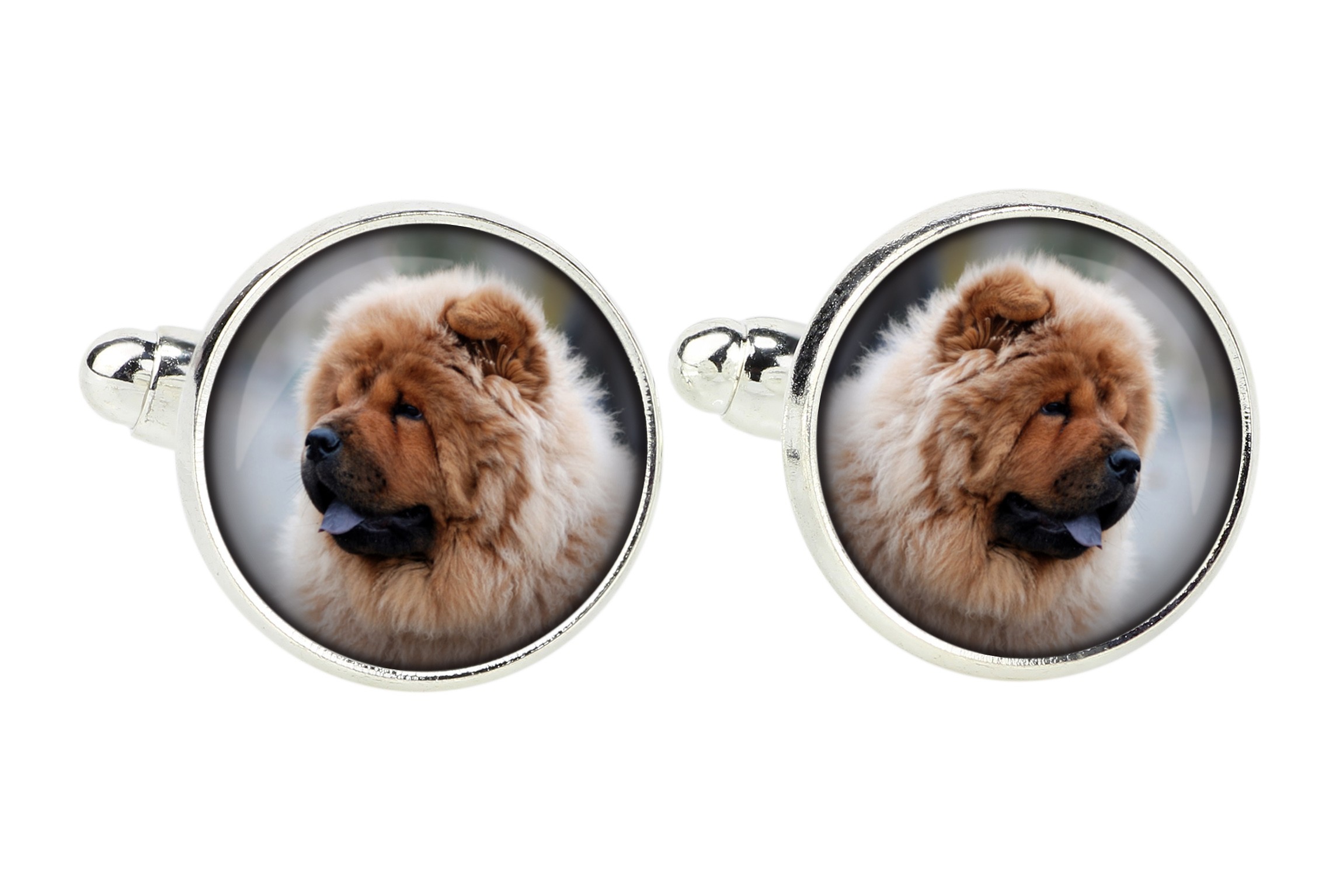 

Chow chow Spinki do mankietów z Twoim zdjęciem