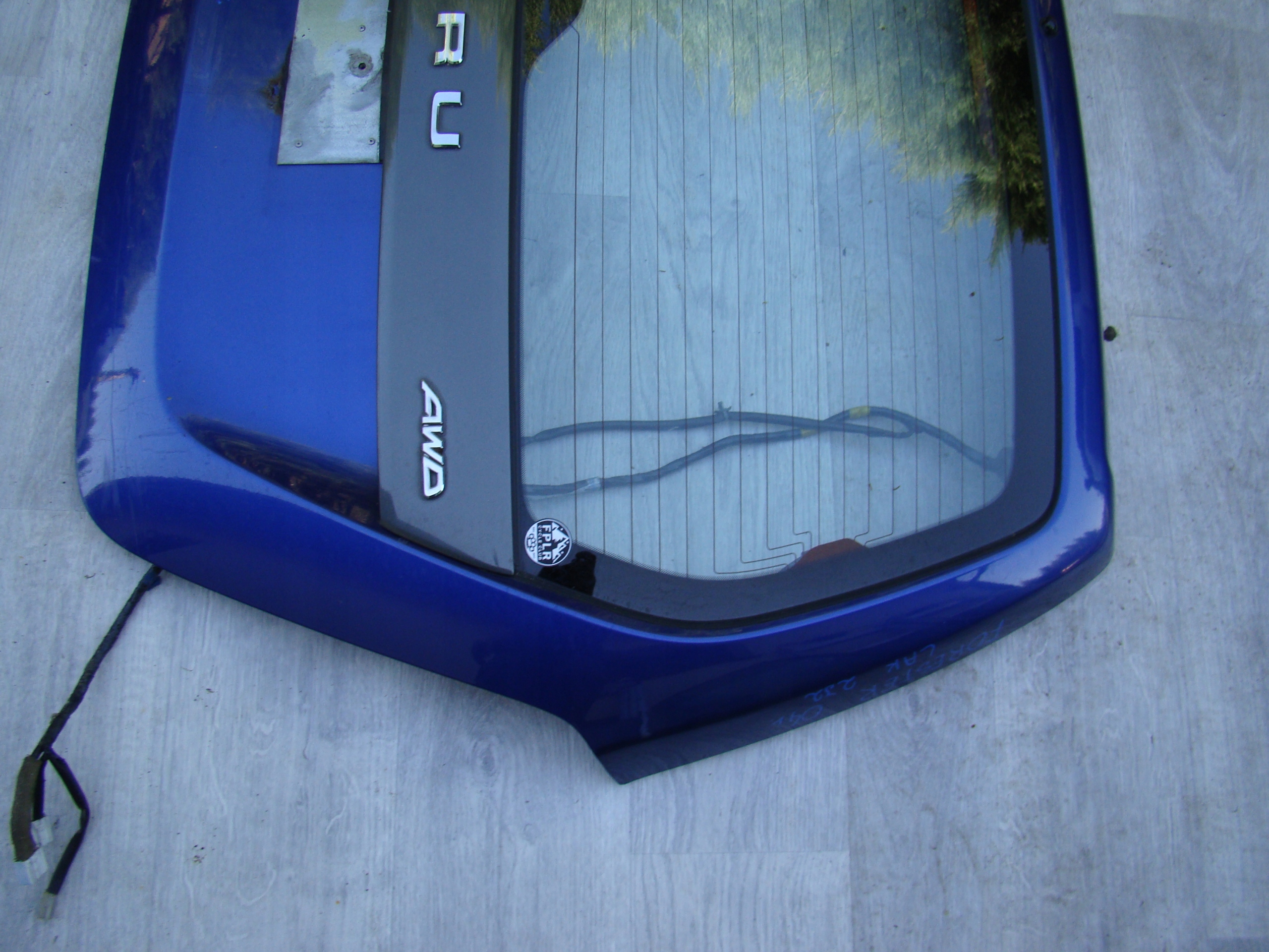 KLAPA SZYBA TYŁ SUBARU FORESTER II 02-05r 2J2 Kolor inny