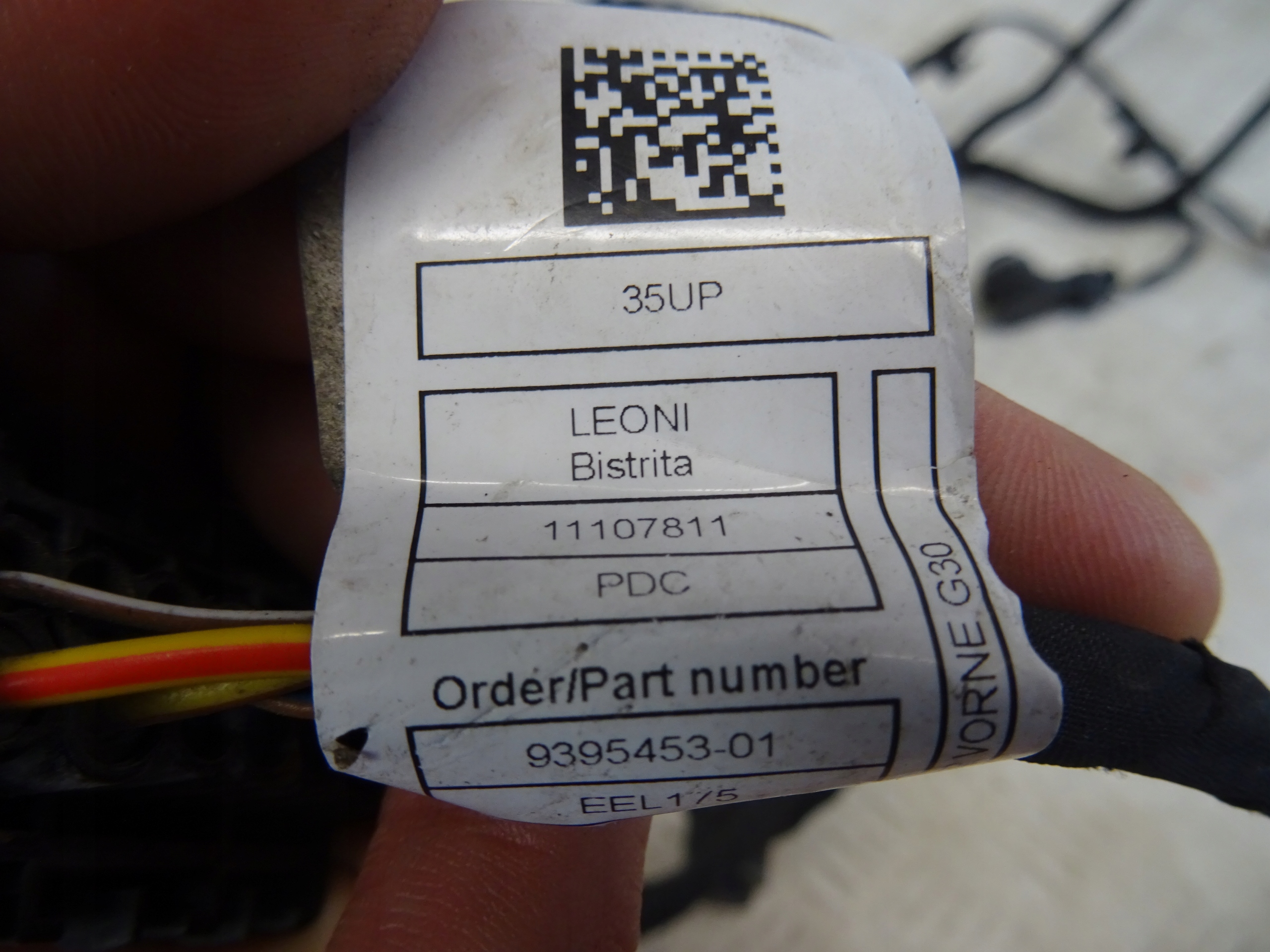 bundle of a bumper front front PDC BMW 3 G30 G31 9395453-01 4XPDC