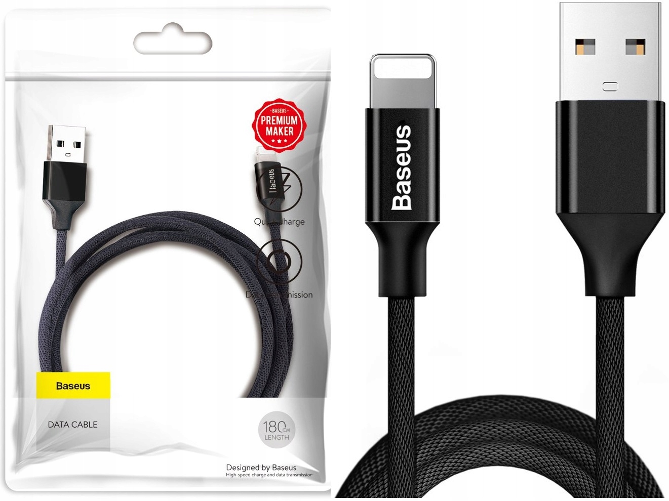 

Baseus Szybki Kabel Lightning Usb Do Iphone 1.8M