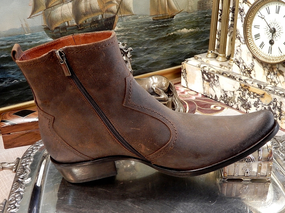 KOWBOJKI STYLOWE RASOWA SKÓRA NATURALNA DLA PRAWDZIWEGO KOWBOJA 43 Model a 1236