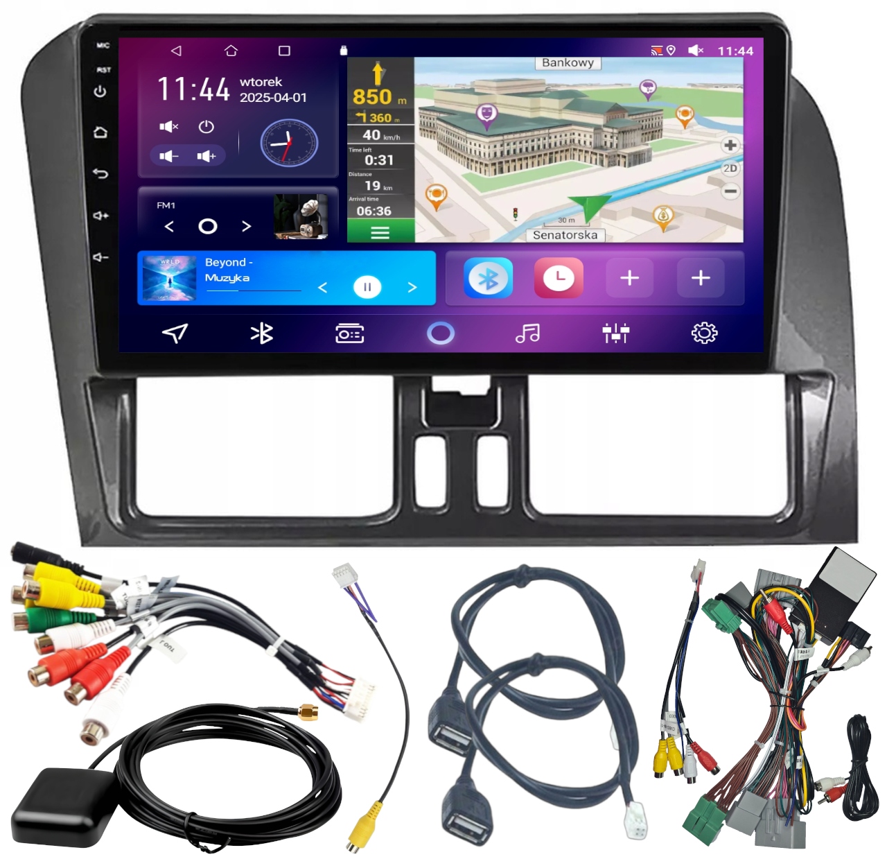 Autorádio Android Volvo XC60 2009-2017 Wifi Gps Carplay 4GB 64GB
