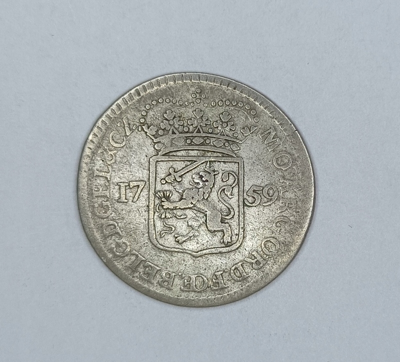 NIDERLANDY - GELDRIA - 1/4 GULDENA 1759