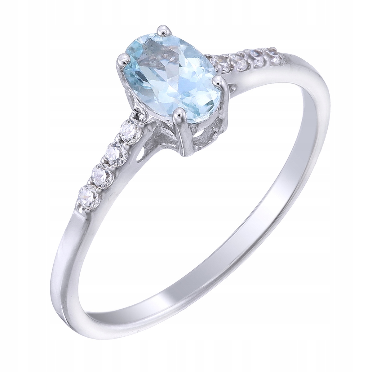 Prstýnek Ag 925 Akvamarín 3799-R-AQ-WP vel.17
