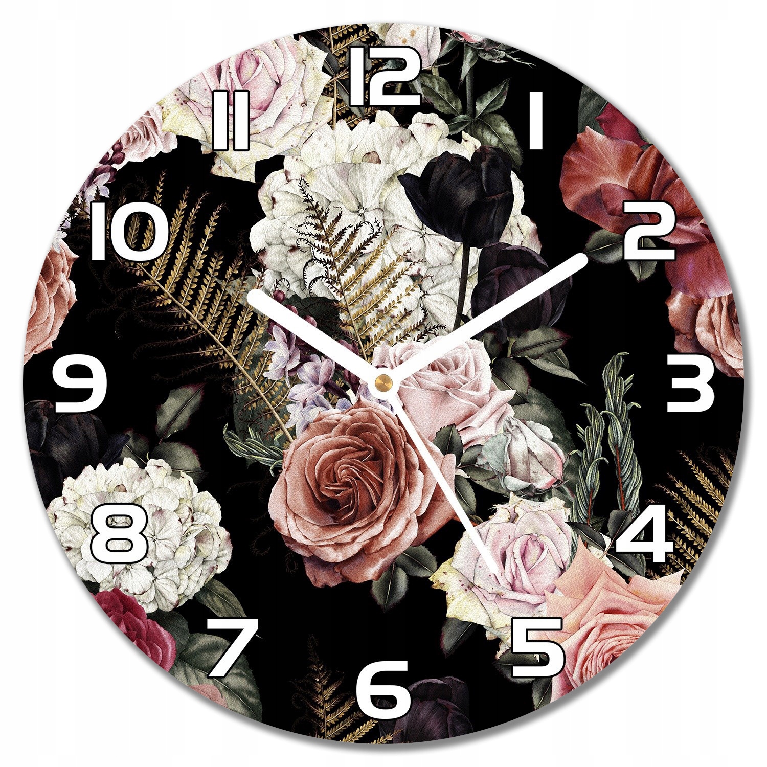 

Nowoczesny wiszący zegar Mroczny ogród f30 cm