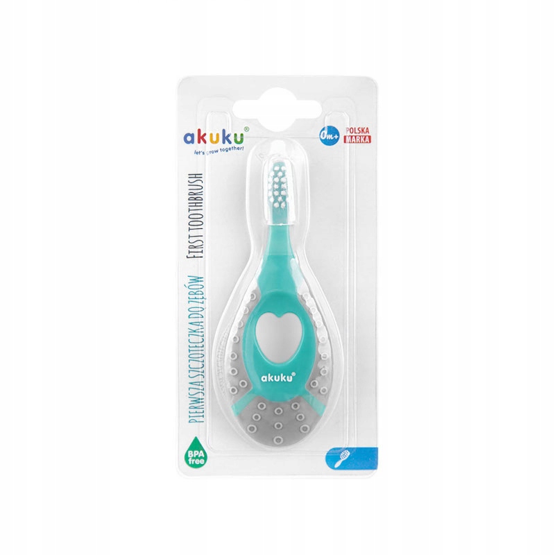 Akuku SZCZOTECZKA do mycia zębów 0-2 lat EAN (GTIN) 5907644001576