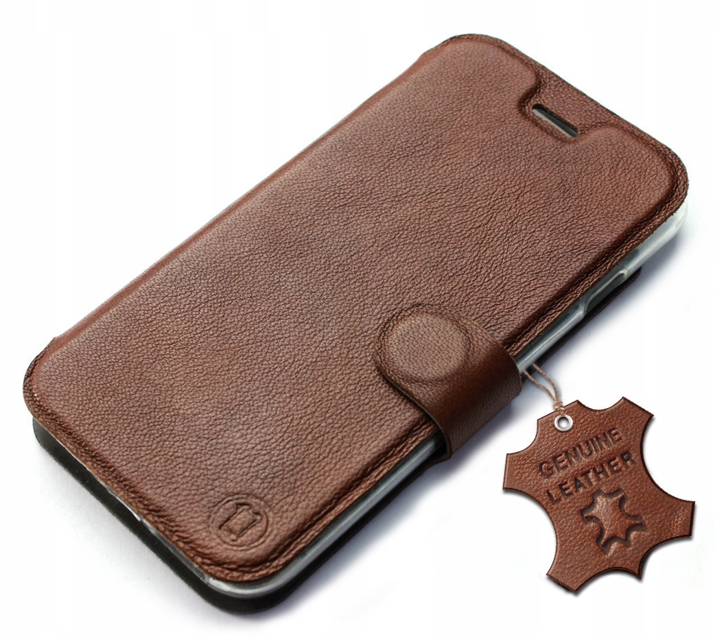 Etui ze skóry naturalnej Mobiwear do Huawei Nova 9