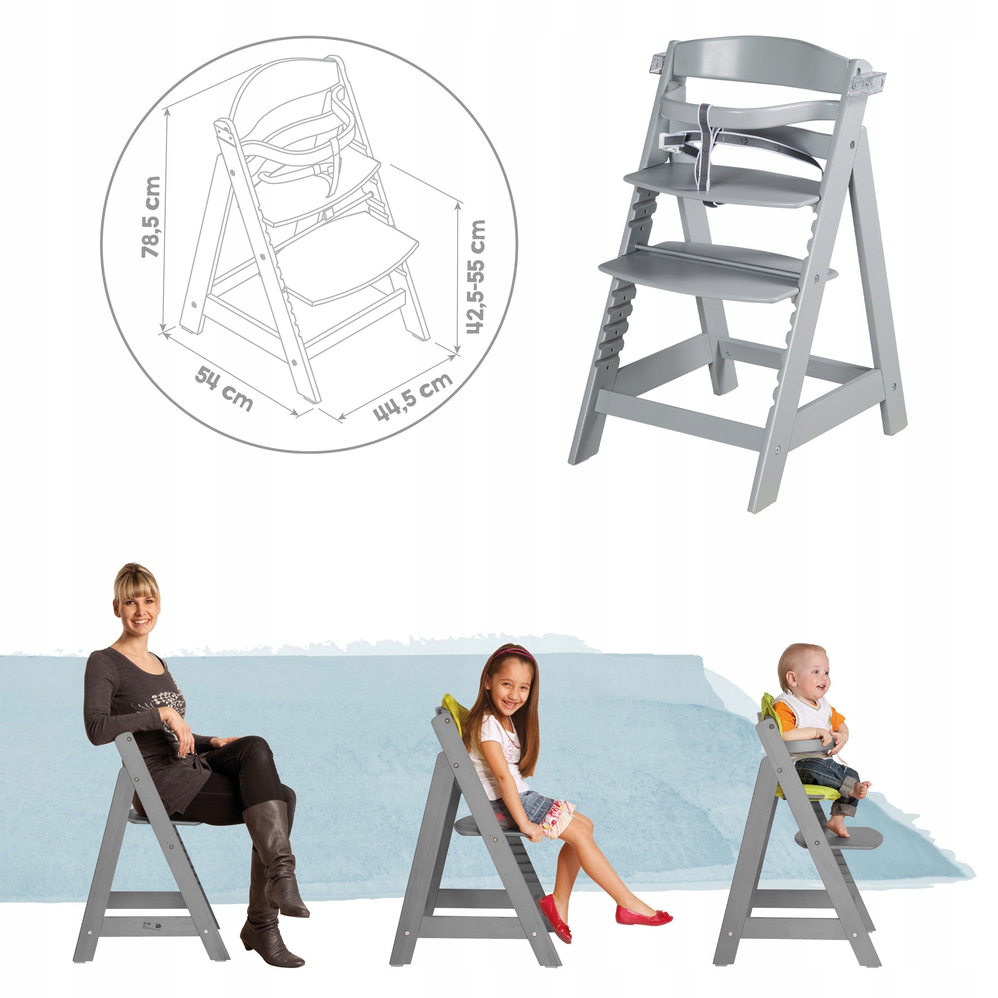 Roba krzesełko Sit Up Click& Fun szare Kod producenta 7572TP