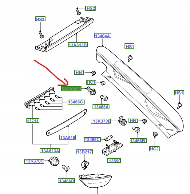 OPRAWKA ZAROWKI KIERUNKOWSKAZU FOCUS Mk2 2004 2008