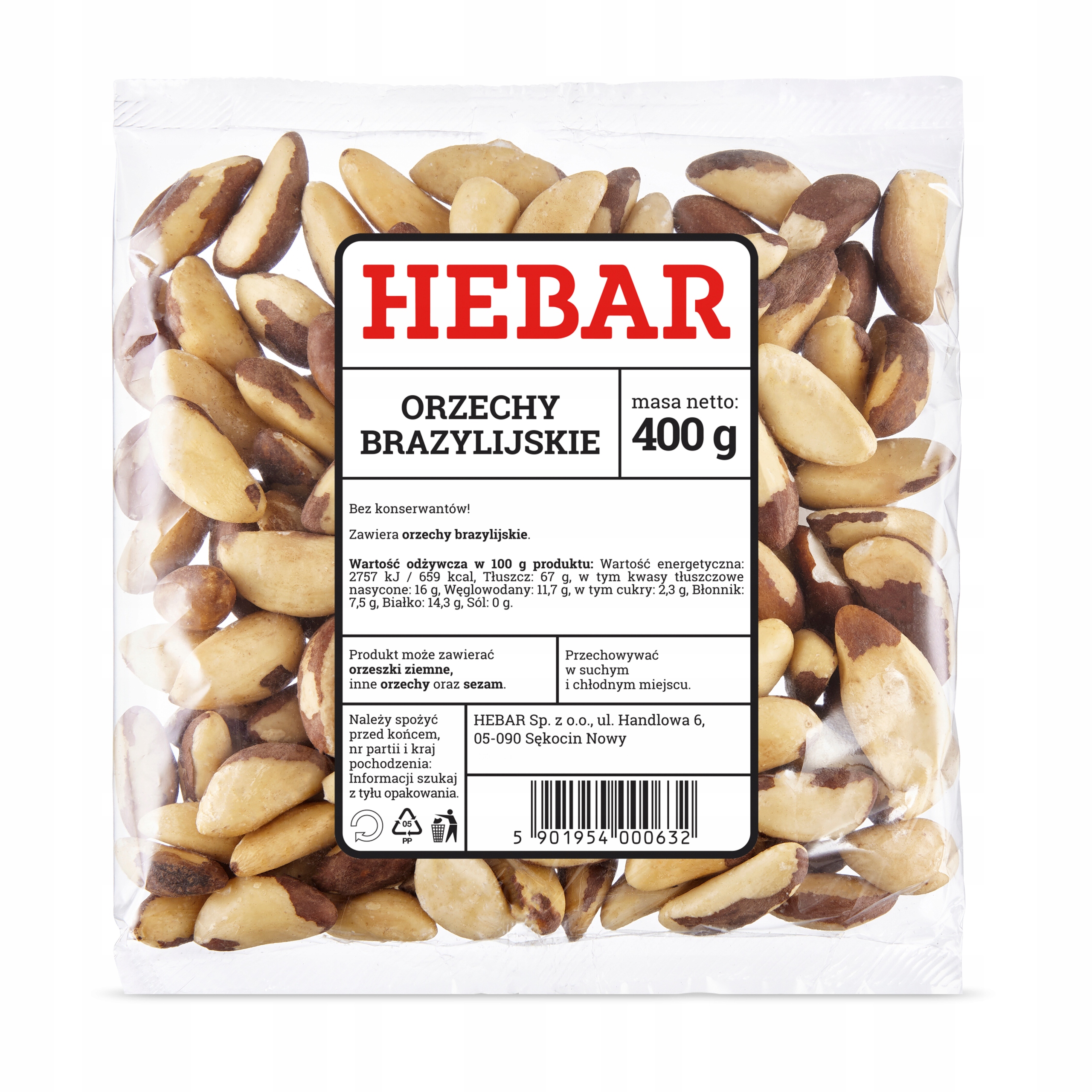 ORZECHY BRAZYLIJSKIE HEBAR 400 G CAŁE DUŻE 13500694587 Allegro.pl