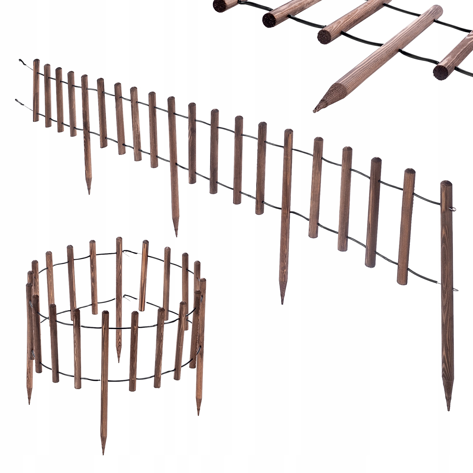 Zahradní Palisáda Plot Obrubník Border 1,8 m
