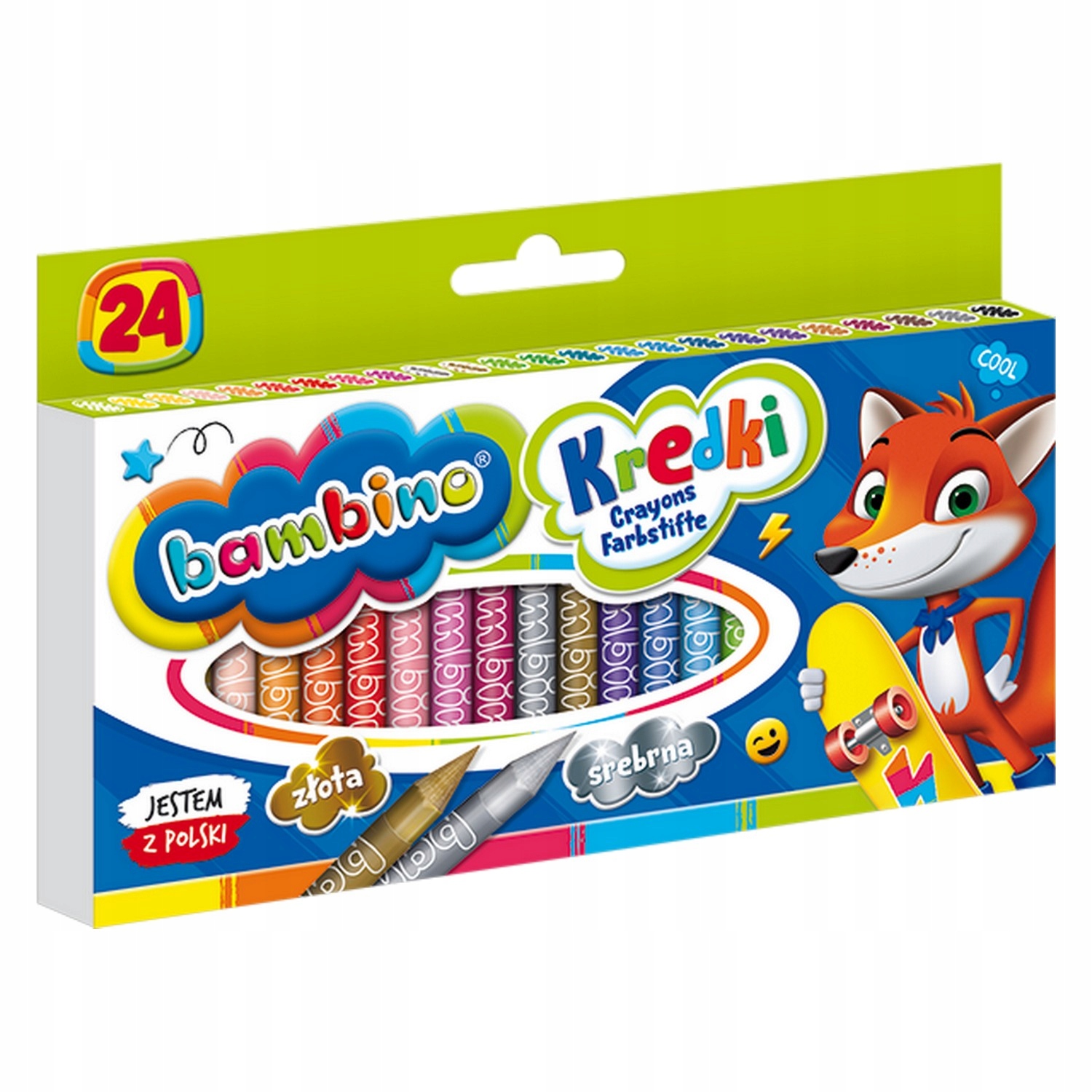 kredki świecowe 24szt.  BAMBINO | 0218 — 5