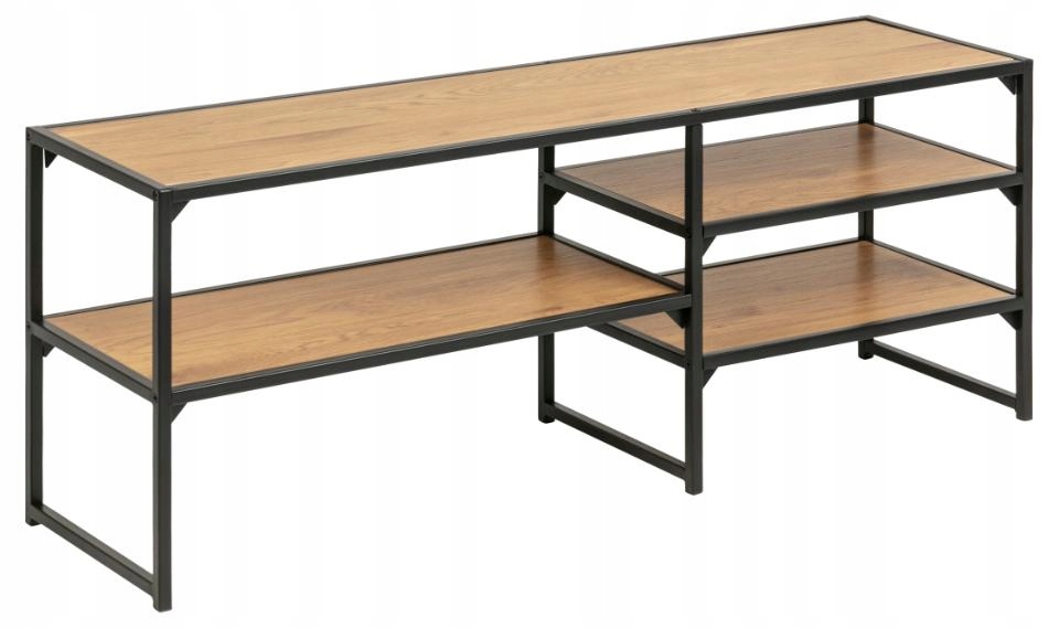 Tv stolík Seaford divoký dub/čierna