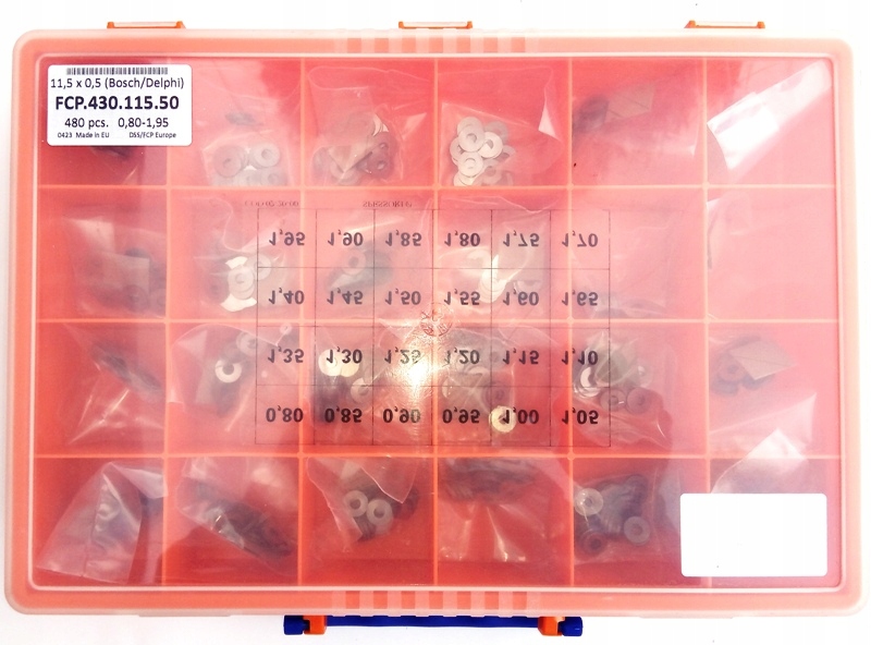 PODKŁADKI REGULACYJNE 11,5mm DO WTRYSKIWACZY TYPU DLL/DLLA/BDLLA/S 480sztuk